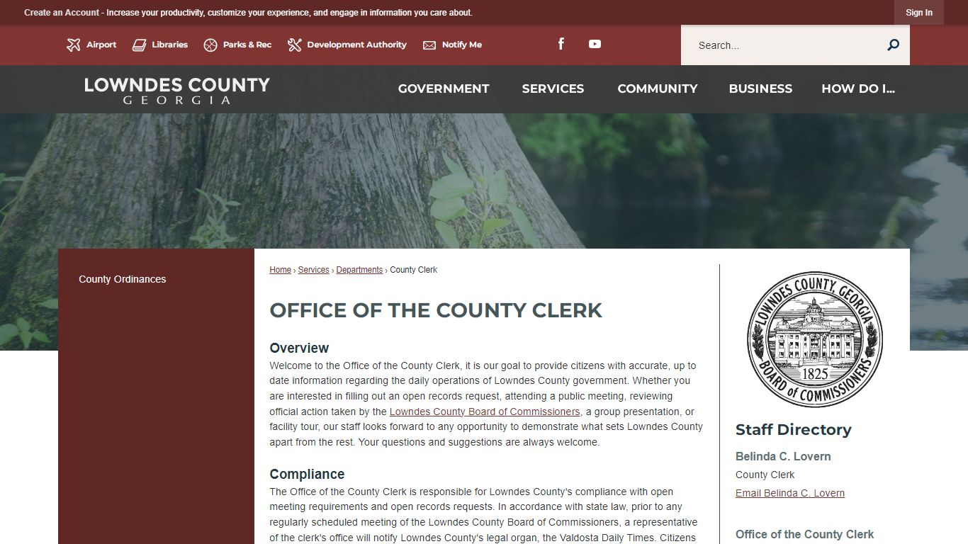 Office of the County Clerk | Lowndes County, GA - Official Website