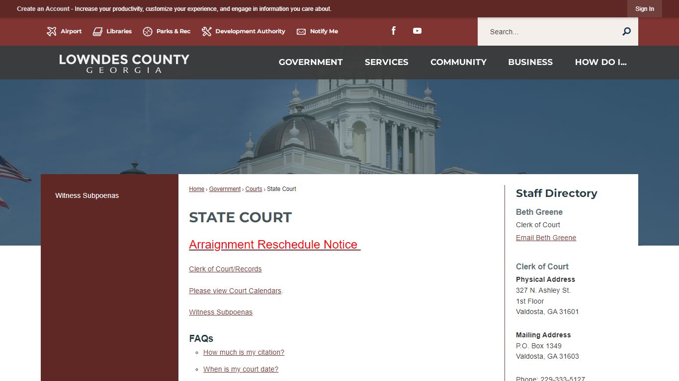 State Court | Lowndes County, GA - Official Website