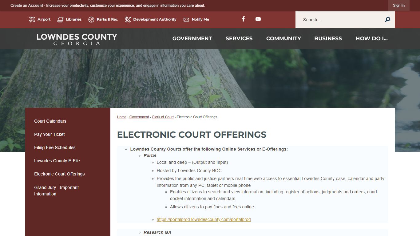 Electronic Court Offerings | Lowndes County, GA - Official Website